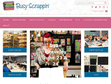 Tablet Screenshot of busyscrappin.com